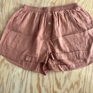 Shelter linen boxer shorts